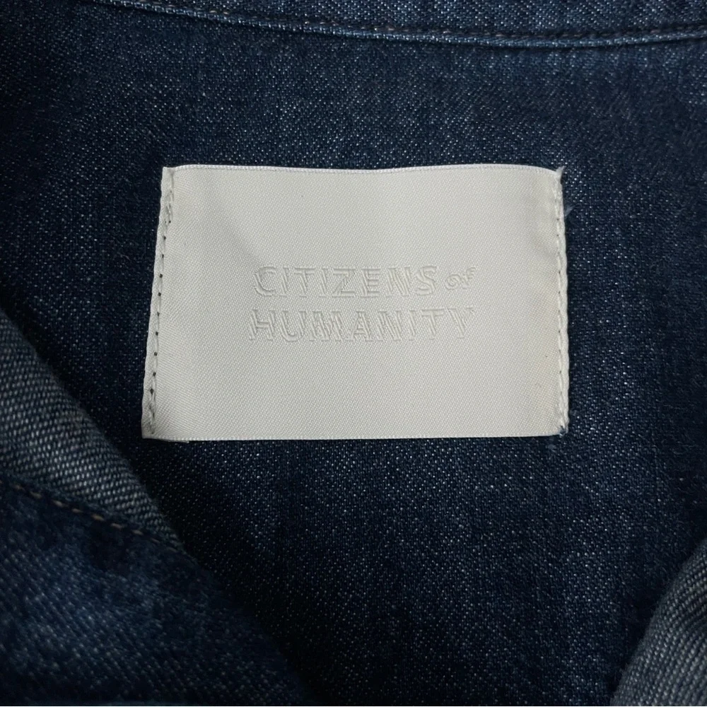 Citizens of Humanity Kayla Tie-Waist Denim Shirt Dress - Picture 8 of 14